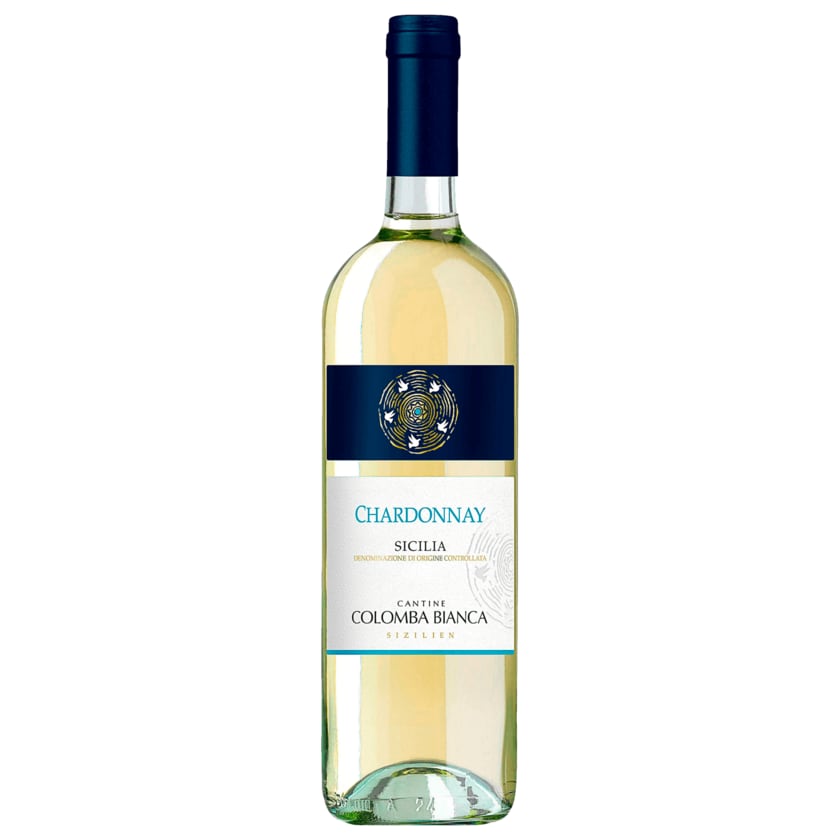 Cantine Colomba Bianca Weißwein Chardonnay DOC trocken 0,75l
